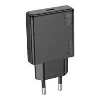 Мережеве зарядне HOCO N37 USB-C 3А PD20W QC3.0 Black), мініатюра зображення № 1