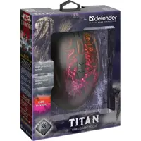 Миша DEFENDER ігрова Titan GM-650L RGB USB 6кнопок