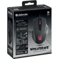 Миша ігрова DEFENDER Wolverine GM-700L RGB 12800dpi), мініатюра зображення № 1