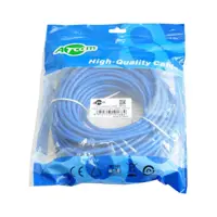 Патч-корд ATCOM RJ45 - RJ45 UTP Cat.5e 15m blue 9168), мініатюра зображення № 1