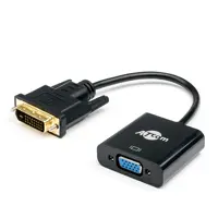 Перехідник ATCOM DVI-D dual link male - VGA female 10см 9214), мініатюра зображення № 1