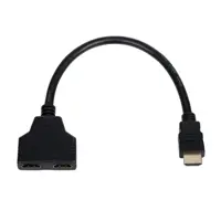 Перехідник ATCOM HDMI male - 2 HDMI female 10см 10901), мініатюра зображення № 1