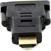 Перехідник ATCOM HDMI папа - DVI мама чорний 24pin 9155), мініатюра зображення № 1