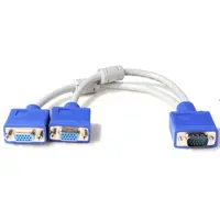 Перехідник ATCOM VGA male - 2 VGA female 10см 10800), мініатюра зображення № 1