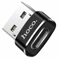 Перехідник HOCO UA6 Type-C - USB black), мініатюра зображення № 1