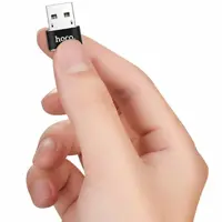 Перехідник HOCO UA6 Type-C - USB black), мініатюра зображення № 1