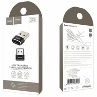 Перехідник HOCO UA6 Type-C - USB black), мініатюра зображення № 1