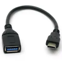 Перехідник OTG ATCOM Type-C - USB 3.0 чорний 11310), мініатюра зображення № 1