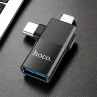 Перехідник OTG HOCO UA17 USB - Lightning + Type-C), мініатюра зображення № 1