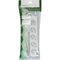 Подовжувач із заземленням DEFENDER E550 5,0 м, 5 розетки), мініатюра зображення № 2