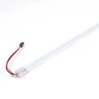 Світлодіодна лінійка 220V Plastic прозора 100см 5730 72LED White (VLD-220-573072-100-W)