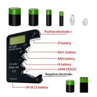 Тестер LCD-BT189  AA/AAA/9V/1.5V элементів живлення цифровий), мініатюра зображення № 3