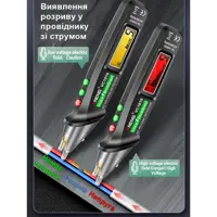 Тестер Pen ANENG VC1019  безконтактний, датчик, ліхтарик, лазер, 2хААА), мініатюра зображення № 1