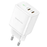 Зарядне BOROFONE BN9 PD 35W 2USB-C білий), мініатюра зображення № 1