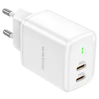 Зарядне BOROFONE BN9 PD 35W 2USB-C білий), мініатюра зображення № 1