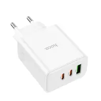 Зарядне HOCO C126A Pure USB 2 Type-C PD40W QC3.0 біле), мініатюра зображення № 1