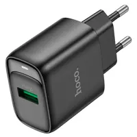 Мережеве зарядне HOCO C140A 1USB 3А QC3.0 18W black), мініатюра зображення № 1