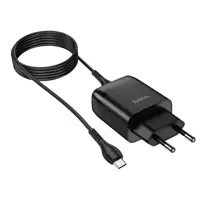 Зарядне HOCO C72Q Glorious 1USB/18W/QC3.0+Micro Black), мініатюра зображення № 1