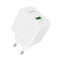 Зарядне HOCO CS12A 1USB 3A 18W QC3.0 White), мініатюра зображення № 1