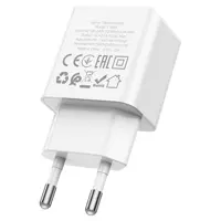 Мережеве Зарядне Hoco C106A 1USB 2,1A White), мініатюра зображення № 1