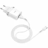 Зарядне Hoco C12Q Smart (1USB 3A QC3.0 18W) з кабелем Type-C біла), мініатюра зображення № 3