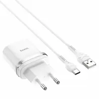 Зарядне Hoco C12Q Smart (1USB 3A QC3.0 18W) з кабелем Type-C біла), мініатюра зображення № 5