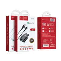 Зарядне Hoco C12Q Smart (1USB 3A QC3.0 18W) з кабелем Type-C біла), мініатюра зображення № 7