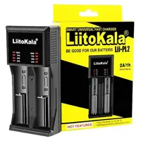 Зарядне LiitoKala Lii-PL2 1-2 елементів 10440-26650 Ni-Mh, Li-Ion, Li-Fe), мініатюра зображення № 1