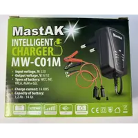 Зарядне MASTAK MW-C01M для AGM, GEL акумуляторів 6V, 12V 1A), мініатюра зображення № 1