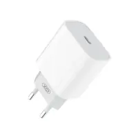 Мережеве зарядне XO L77 USB-C 3A PD20W QC3.0 white), мініатюра зображення № 1