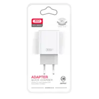 Мережеве зарядне XO L93 1USB 2,4A кабель Type-C white), мініатюра зображення № 1