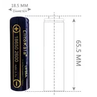 Акумулятор LiitoKala Li-ion NCR18650-Lii26A 2600mAh 3,7V), мініатюра зображення № 2