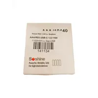 Акумулятор Soshine HR03 AAA-1.5-1100 1,5В 1100mWh Li-Ion, зарядка від Type-C), мініатюра зображення № 3