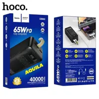 power bank Hoco DB82 Aquila  40000mAh 1USB 1type-C PD65W QC3.0 Black), мініатюра зображення № 2