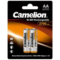 Акумулятор CAMELION Ni-MH AA HR06 2700 mAh  2bl), мініатюра зображення № 2