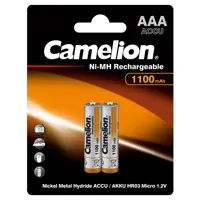 Акумулятор CAMELION Ni-MH ААА HR03 1100mAh 2bl), мініатюра зображення № 2