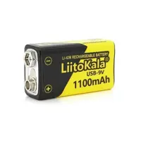 Акумулятор крона LiitoKala Li-Ion 1200mAh 9V TypeC ), мініатюра зображення № 4