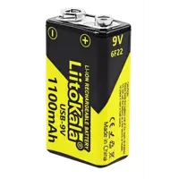 Акумулятор крона LiitoKala Li-Ion 9V 1100mAh, зарядка від USB Type-C), мініатюра зображення № 10
