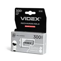 Акумулятор крона VIDEX 6HR61 9V Ni-Mh 300mAh 1bl), мініатюра зображення № 3
