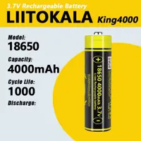 Акумулятор LiitoKala 18650 3,7V 4000mAh KING4000-PCB, з захистом), мініатюра зображення № 5