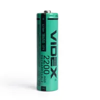 Акумулятор Літієвий Li-ion Videx 18650 2200mAh (без захисту)), мініатюра зображення № 2