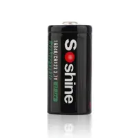 Акумулятор Літієвий Soshine 16340 (cr123) 700mAh 3,7V), мініатюра зображення № 3
