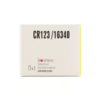 Акумулятор Літієвий Soshine CR123/16340-3.0V 700mAh, Protected, напруга 3.0В як у CR123 батарейки), мініатюра зображення № 4
