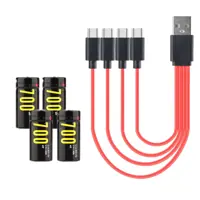 Акумулятор Літієвий Soshine RCR123 16340 3,7V 700mAh, Protected, зарядка від MicroUSB), мініатюра зображення № 5