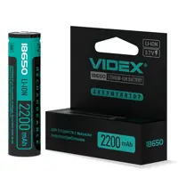 Акумулятор Літієвий Videx 18650P 2200mAh з платою захисту), мініатюра зображення № 4