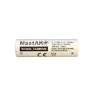 Акумулятор промисловий MastAK AA Ni-CD 1,2V 1100mAh 14,5*48,2), мініатюра зображення № 4