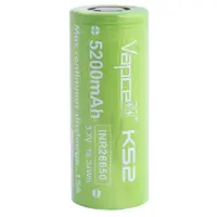 Акумулятор Vapcell INR26650-K52 Li-ion 3,7V 5200mAh, 15A), мініатюра зображення № 3