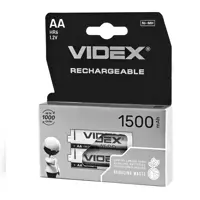 Акумулятор VIDEX Ni-Mh AA HR06 1500 mAh 2bl), мініатюра зображення № 2