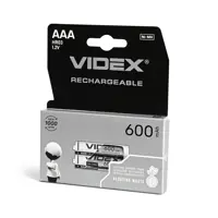 Акумулятор VIDEX R03 600 mAh Ni-MH 2BL), мініатюра зображення № 4