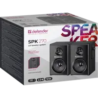 Акустика 2.0 DEFENDER SPK-270 10 Вт, живлення від USB чорна), мініатюра зображення № 2